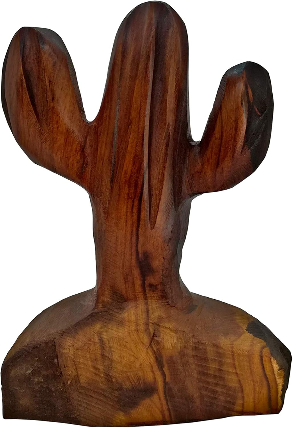 Cactus Decor - Hand Carved Wood Saguaro Desert for Home Decor - Handmade Wooden Sculpture - Old West Home Decor Southwest