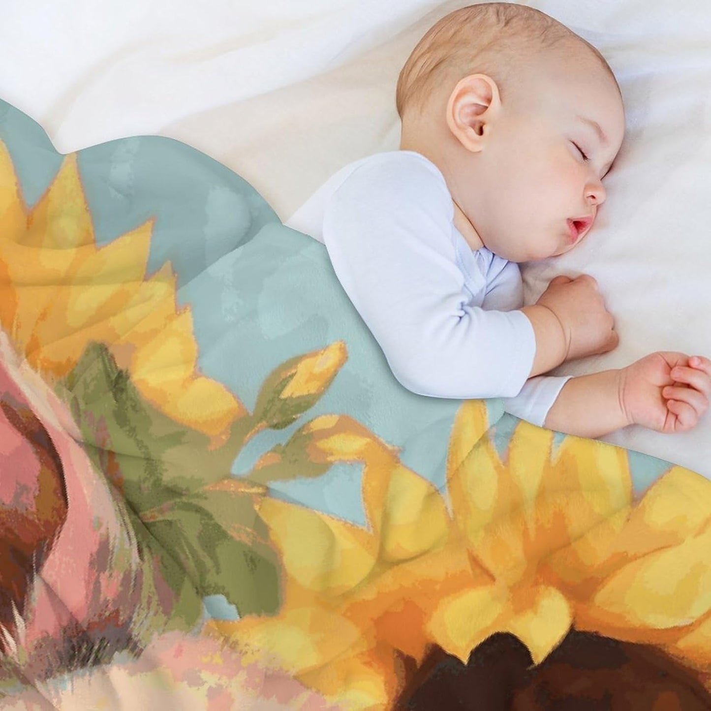 Smiling_77725070 Blanket Super Soft Lightweight Throw Blanket Cute Cozy Warm Bed Blanket Decorative Fuzzy Blanket All-Season Home Decor Gift for Sofa Couch Living Room 50"*60"（130 * 150cm）