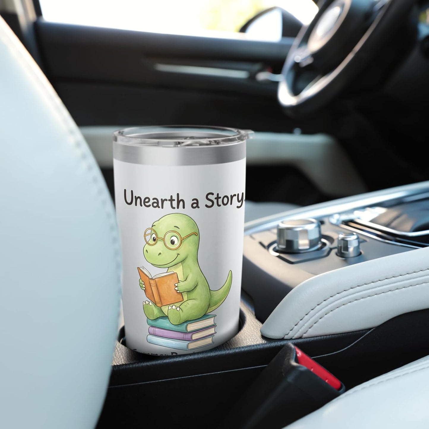 Unearth a Story Summer Reading 2026 Men Women Kids Stainless Steel Insulated Tumbler
