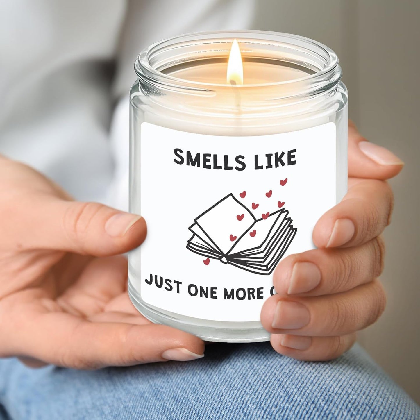 Book Lovers Candle Gifts, Funny Gifts Ideas for Book Lovers, Birthday Bookish Presents for Readers Librarian Bookworms -Lavender Candles