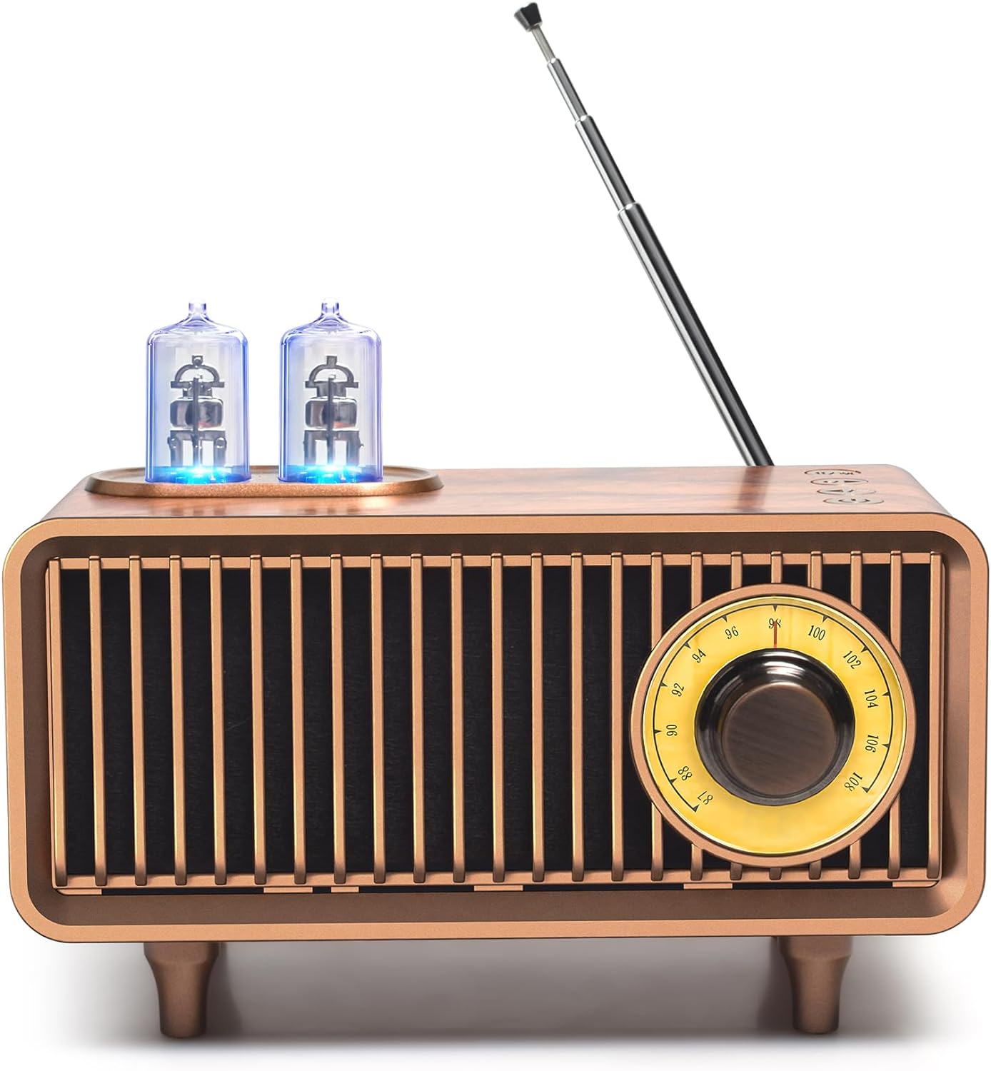 COLSUR Retro Bluetooth Speaker, Vintage Radio, bass, Bluetooth 5.1 Wireless Connection, Suitable for Home Office, Outdoor Party, Portable Speaker, Suitable for iPhone, Android Speaker