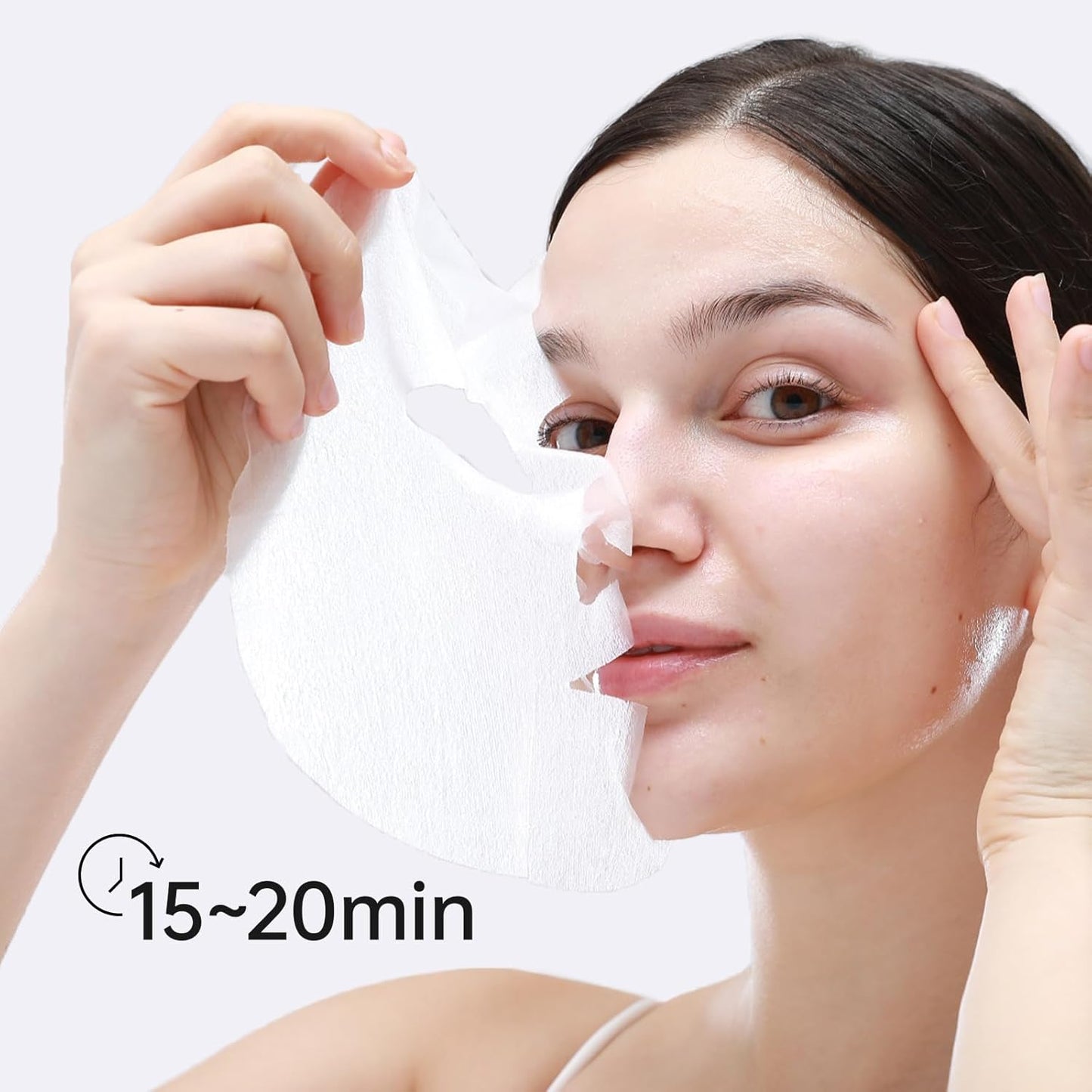 +WIS+ Intensive Hydrating Natural Face Masks 24 EA | Hyaluronic Acid & Collagen | Tend Skin, Sensitive Skin Safe | Pore Minimizing, Elasticity Boost | Dehydrated Skin Repair | Galentines Gifts Bulk