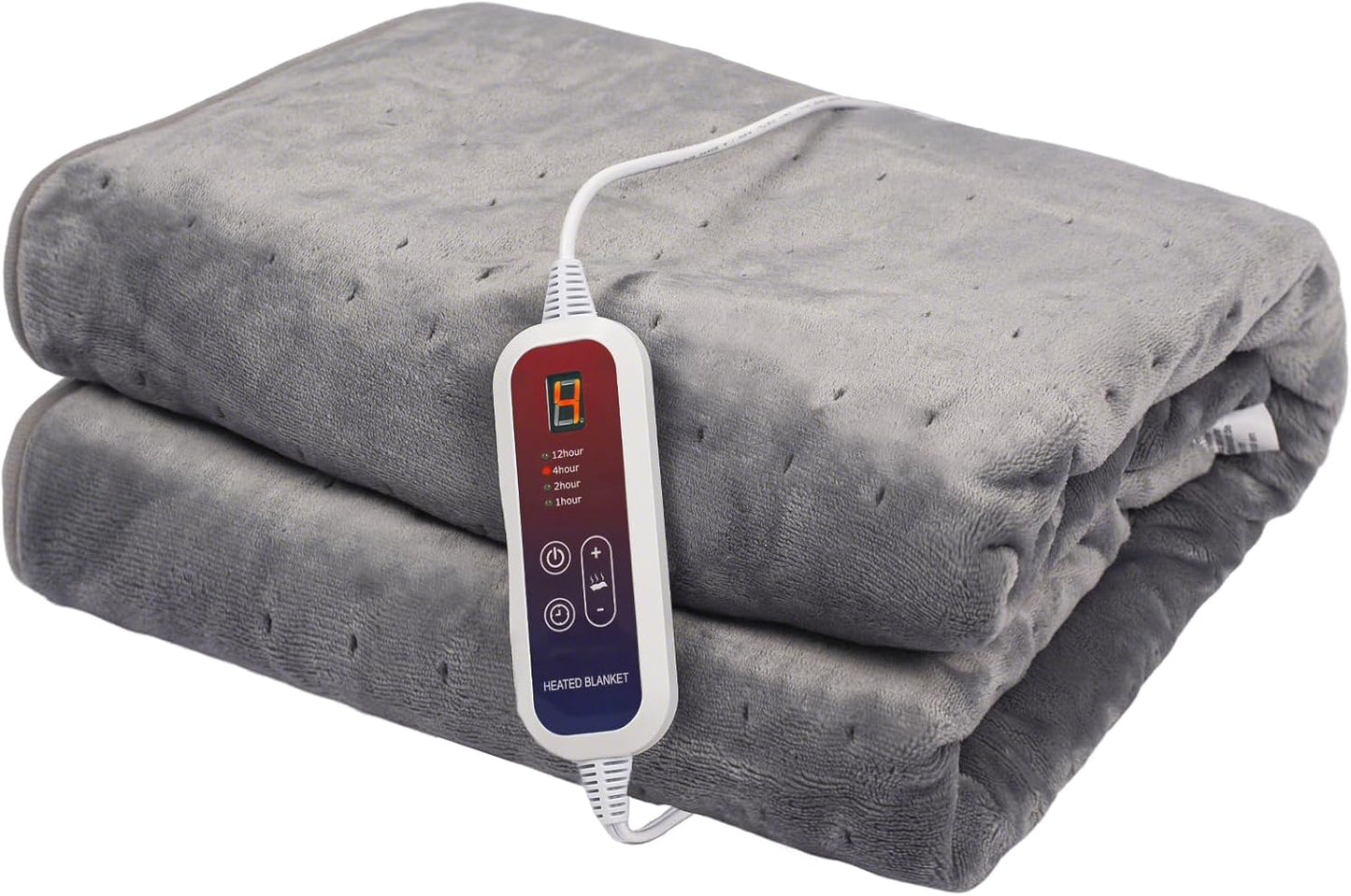 Heated Blanket Electric Throw 50''X60'' Heating Blanket Electric Blankets with 6 Heating Levels 1-12 Hours Auto Off Machine Washable Fast Heating Blankets, Ideal Gifts for Winter Cold Days