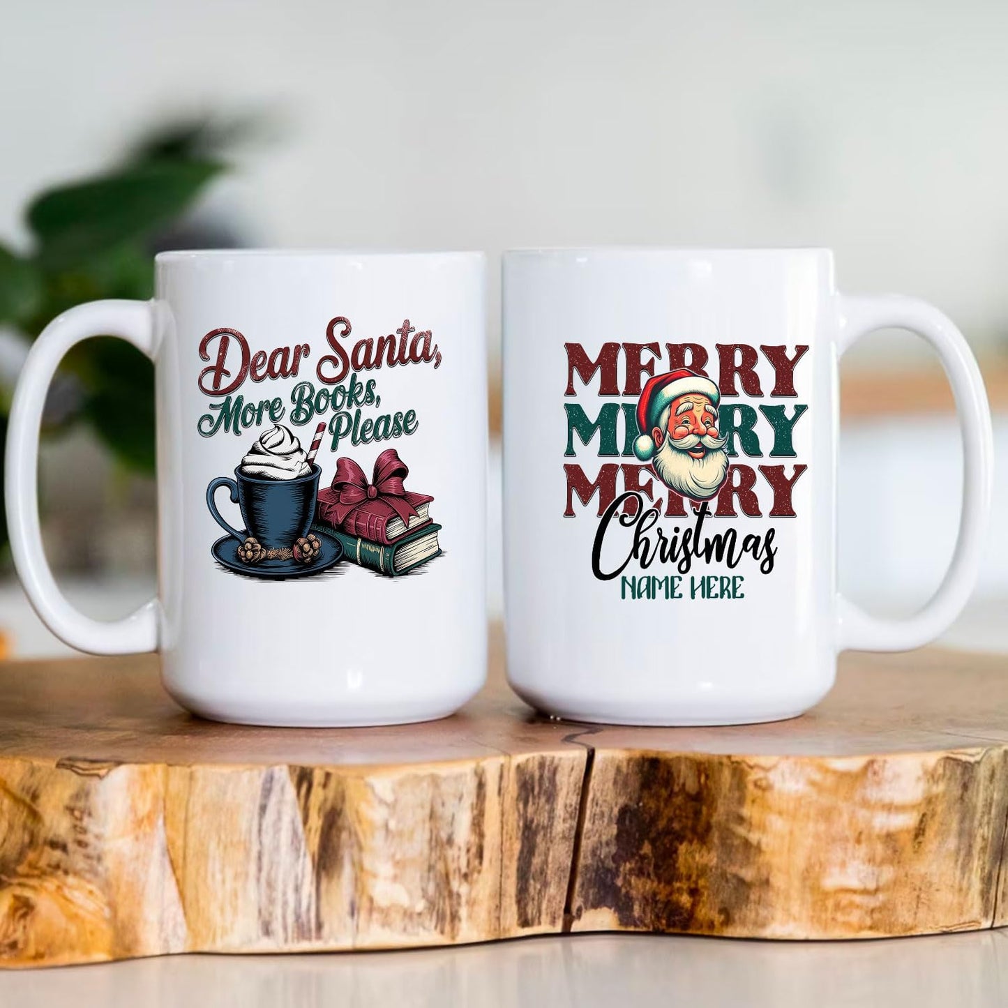 Bookclub Lovers Cozy Reading Ceramic Mug 11oz 15oz Personalized Name Bookish Merry Christmas Coffee Gift