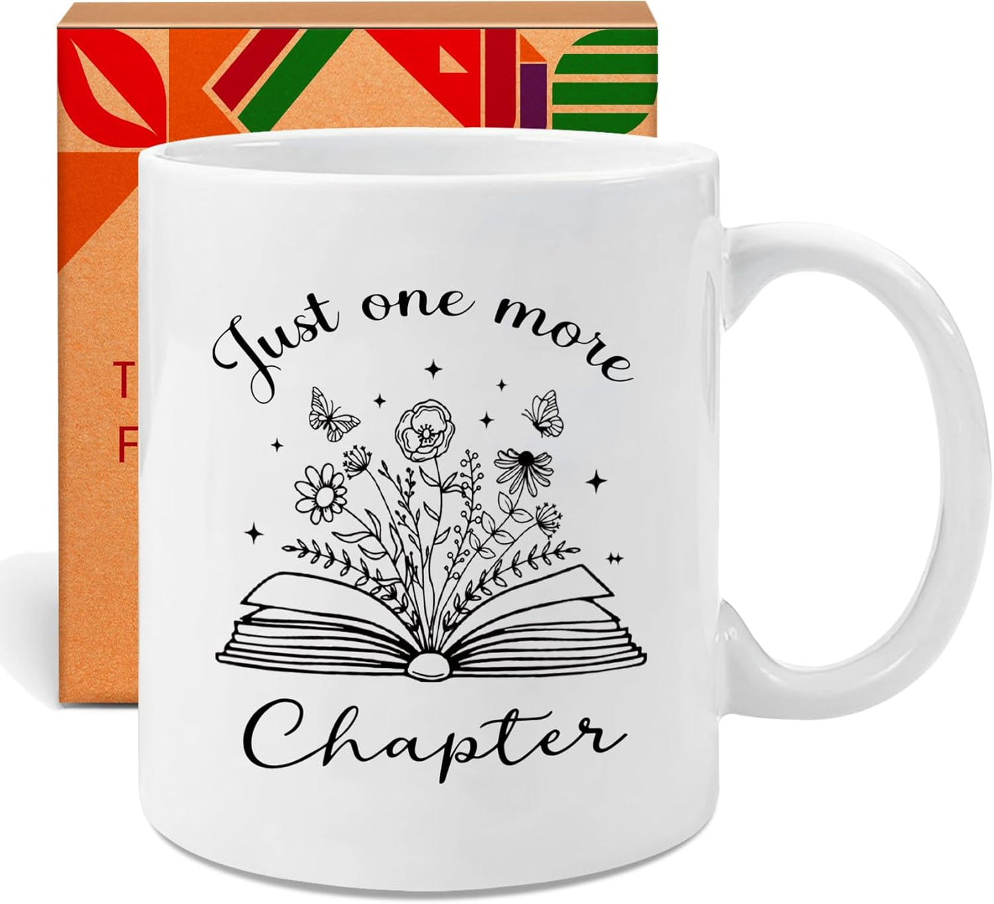 Books Lover Mug - Just a Girl Who Loves Reading 11oz White Ceramic Coffee Cup - Unique Gift for Bookish Readers, Mom, Teacher, Best Friend - Birthday, Christmas Graduation Gift Idea -57