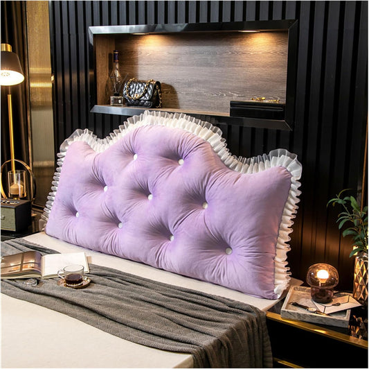 Triangular Headboard Pillow, Large Reading Pillow Adult Bolster Wedge Backrest Pillow Positioning Support Pillow for Sofa Bed Lumbar Pad,G,120cm