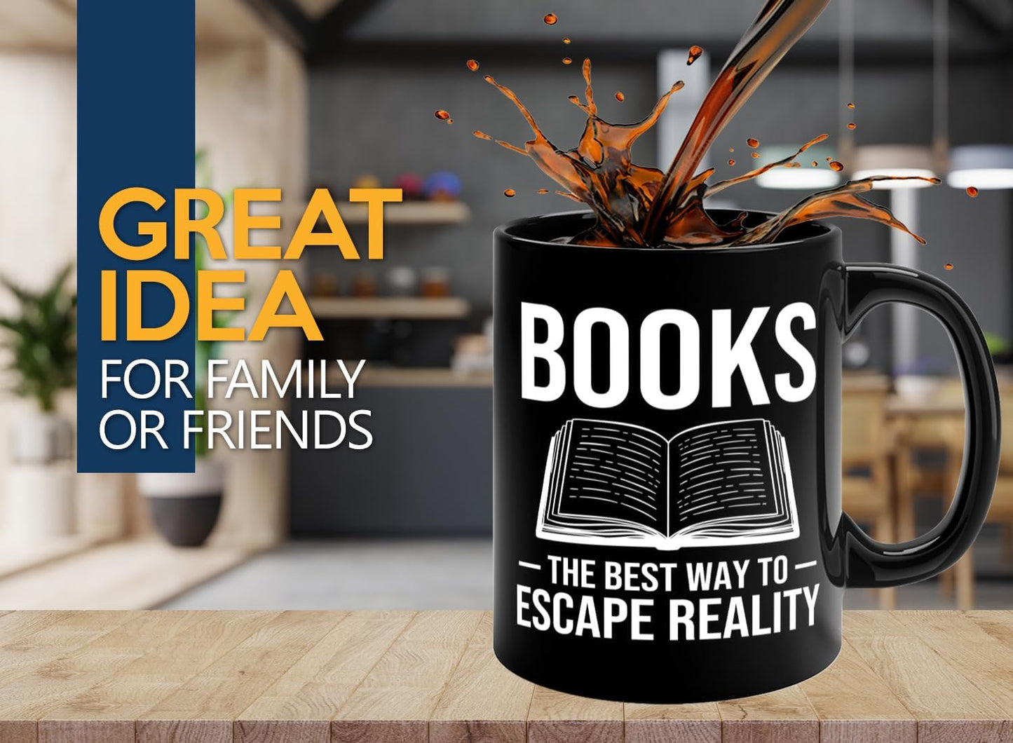 Book Lover Coffee Mug 11oz Black -Books The best - Bookworm Literature Library Book Lover Reader Booked Editor Intellectual Studious