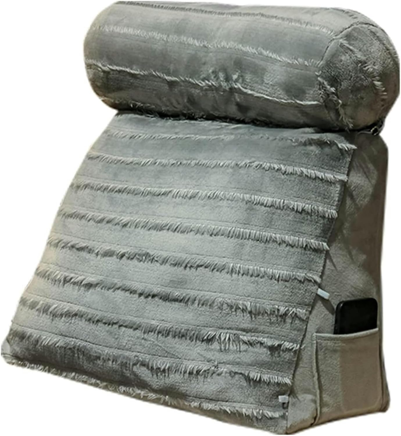 Bedrest Lumbar Neck Back Support Pillows Ergonomic Reading Bed Rest Pillow for Sofa Bed Bunk Bed Office Chair and Upholstered Headboard Bolster with Adjustable Long Pillow