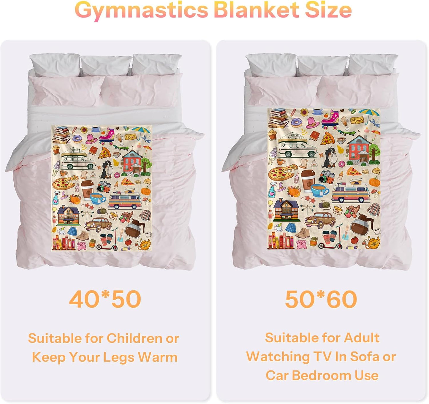Gift Blanket for Girls, Growth Gift Blanket for Girls, Girl‘s Throw Blanket for Sofa Couch Bed, Birthday Christmas Gifts for Women, 60x50 in
