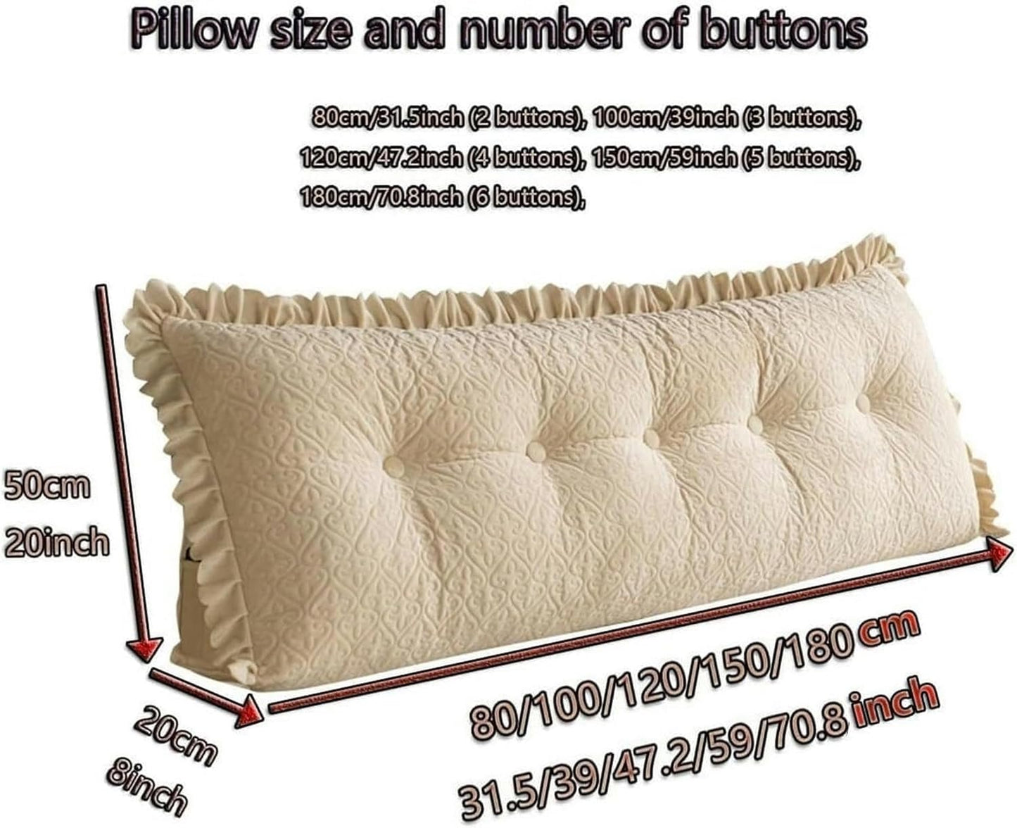 Triangular Reading Pillow/Long Headboard Pillow Cushion Wedge Reading Bed Pillow Triangular Headboard Backrest Fleece Positioning Support Cushion for Dormitory Sofa Bed