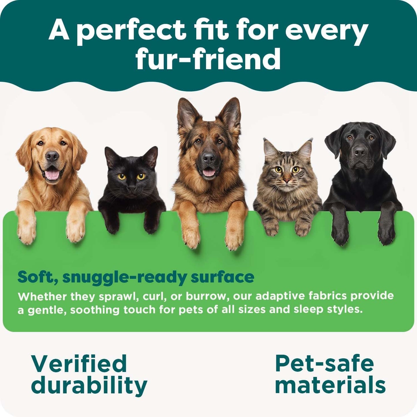 FurHaven Orthopedic Dog Bed for Large Dogs, Mattress Style Bed, Egg Crate with a solid Orthopedic Foam Base for Joint Support, Washable Cover, Jumbo Plus XXL, Plush Faux Fur & Suede, Gray