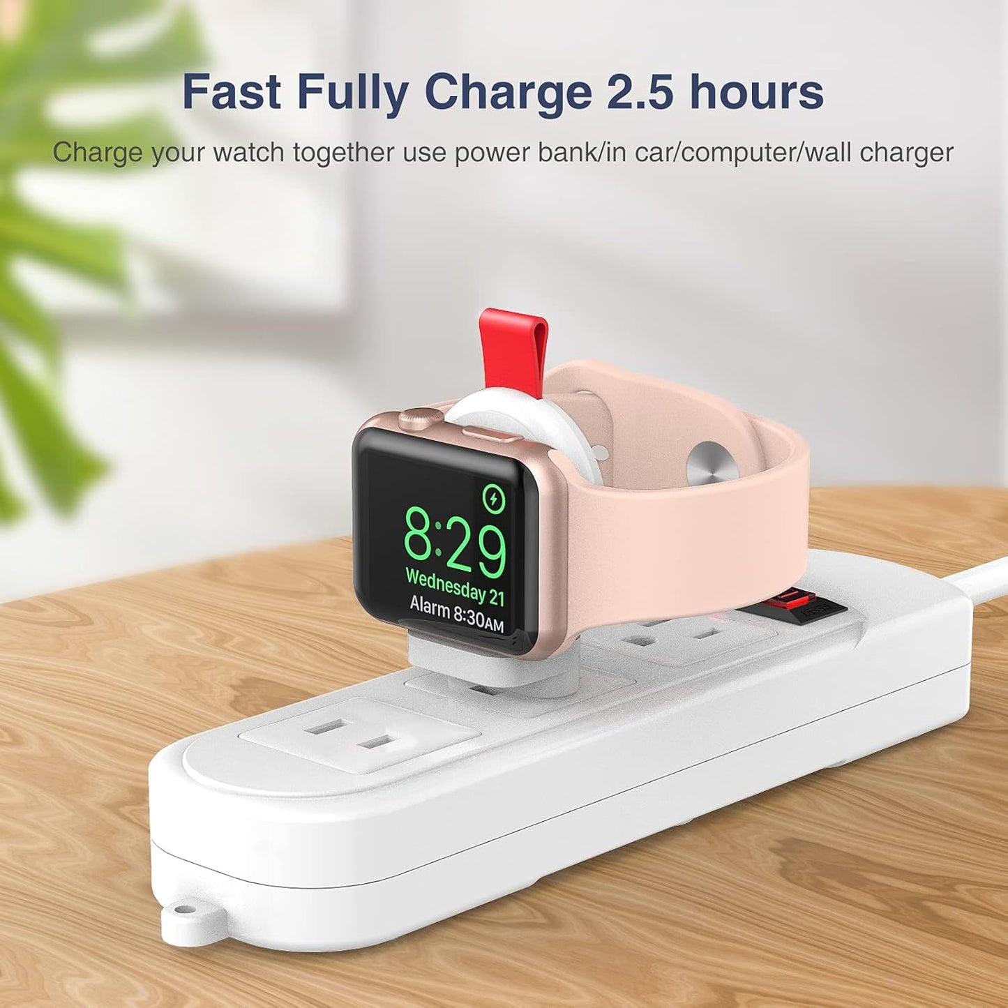 i.VALUX 2Pack Portable Charger for Apple Watch Travel USB Wireless iWatch Charger,Lightweight Cordless Magnetic Smart Quick Charging for Apple Watch Series 11/10/9/8/7/6/5/4/3/2/1 Ultra 3 SE 3