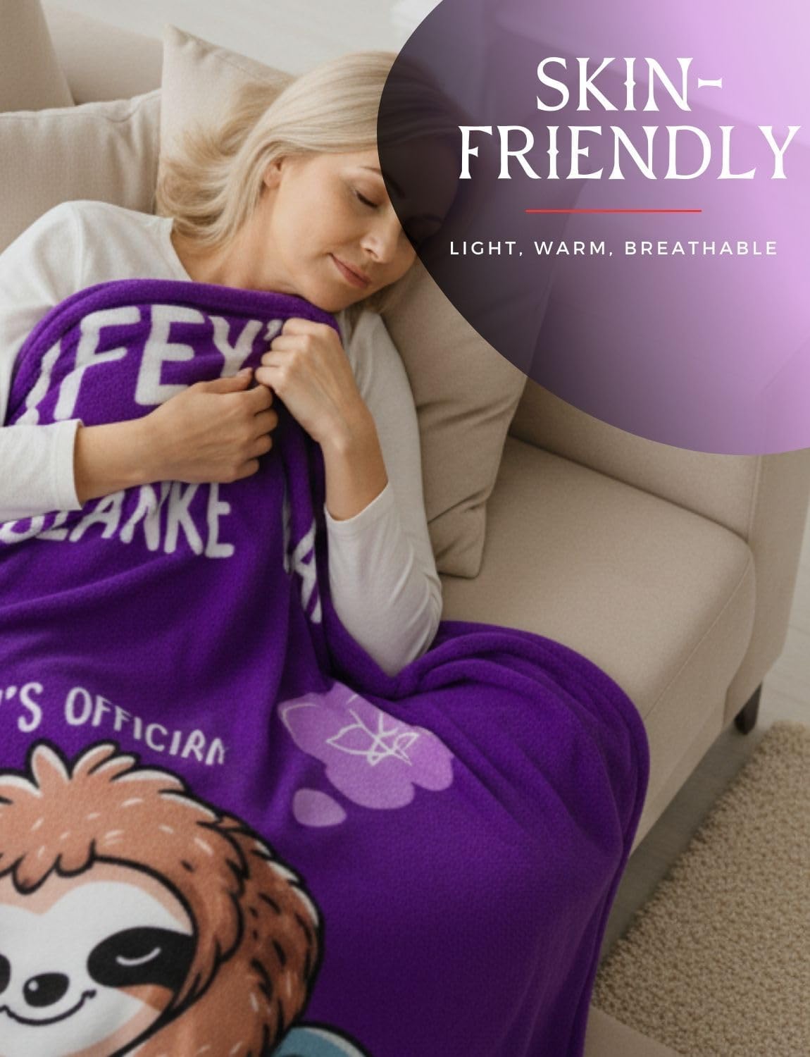 Wife Gifts, Valentine's Day Christmas Birthday Gifts for Wife, Wifey, Flannel Throw Blanket 50x65 Inches