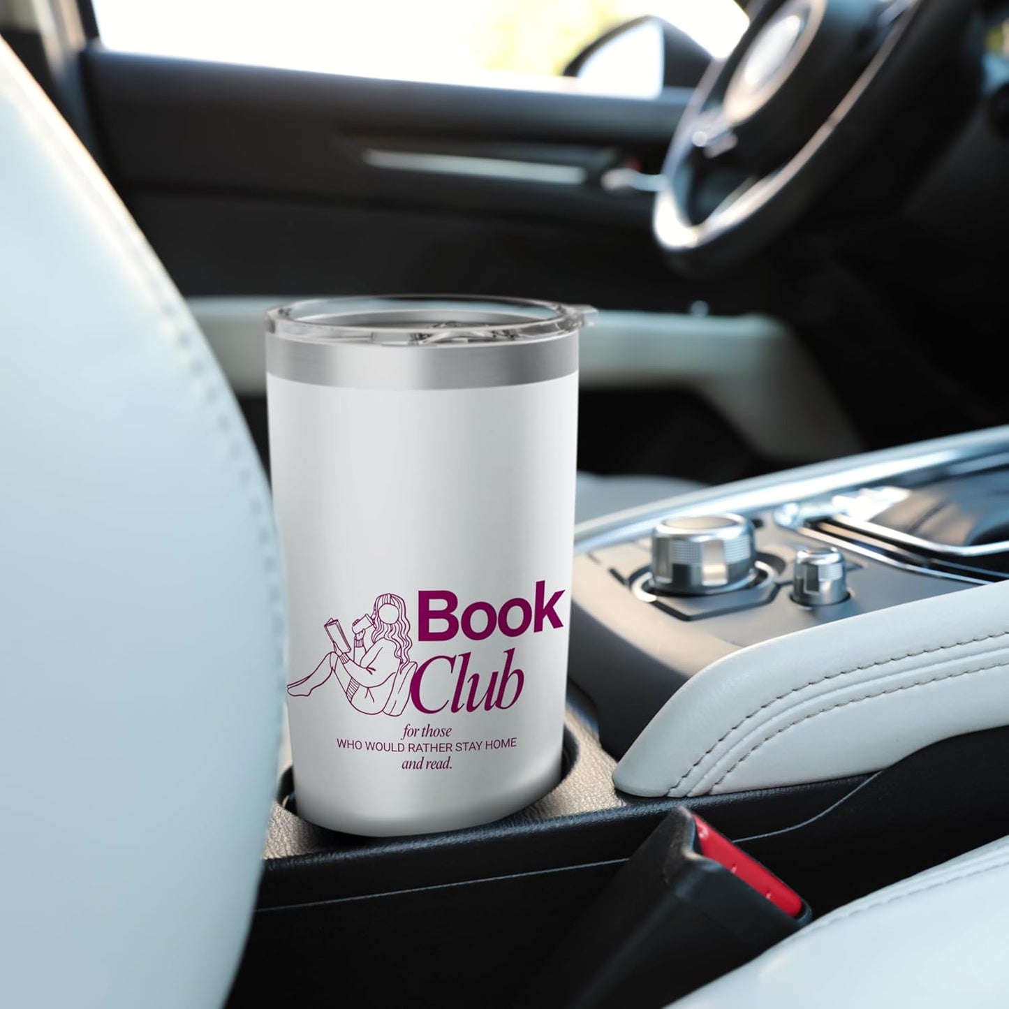 Cozy Reading Club | Stay Home & Read | Book Lover Gift Stainless Steel Insulated Tumbler