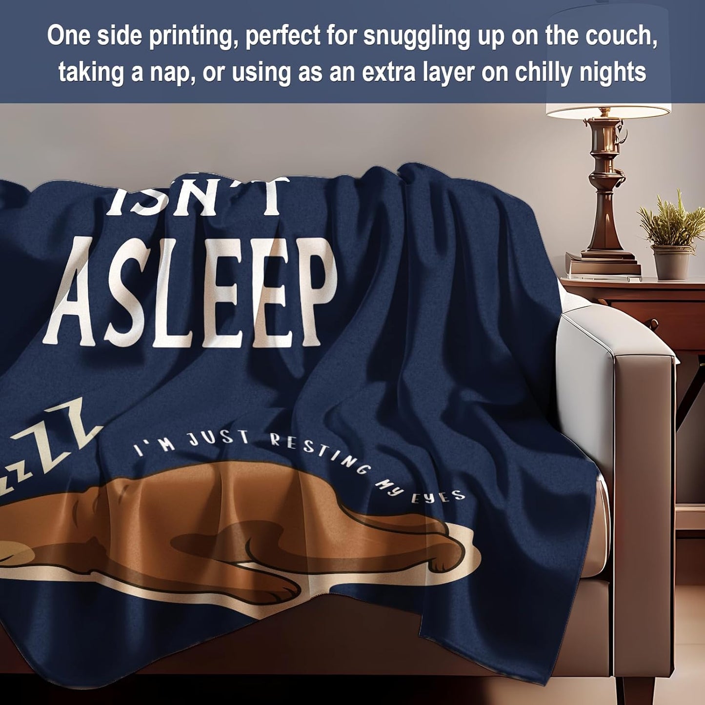 Dad Blanket, Birthday Gifts for Dad, Dad's Birthday Gifts from Daughter Son, Funny Gifts for Daddy, Blue Flannel Throw Daddy Blanket 50" x 60" Inches