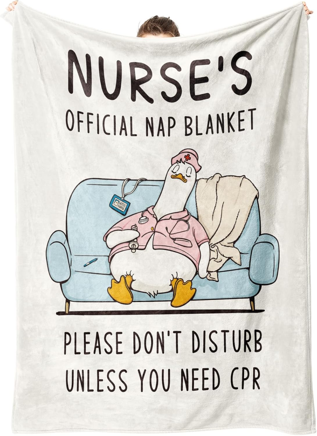 Nurse Gifts for Women/Men, Thoughtful Gifts for Nurses - Soft Nurse Blanket, LPN RN Nurses Week/Day Appreciation Gift, Nursing Student Graduation Gift Flannel Throw Blanket 80" x 60"