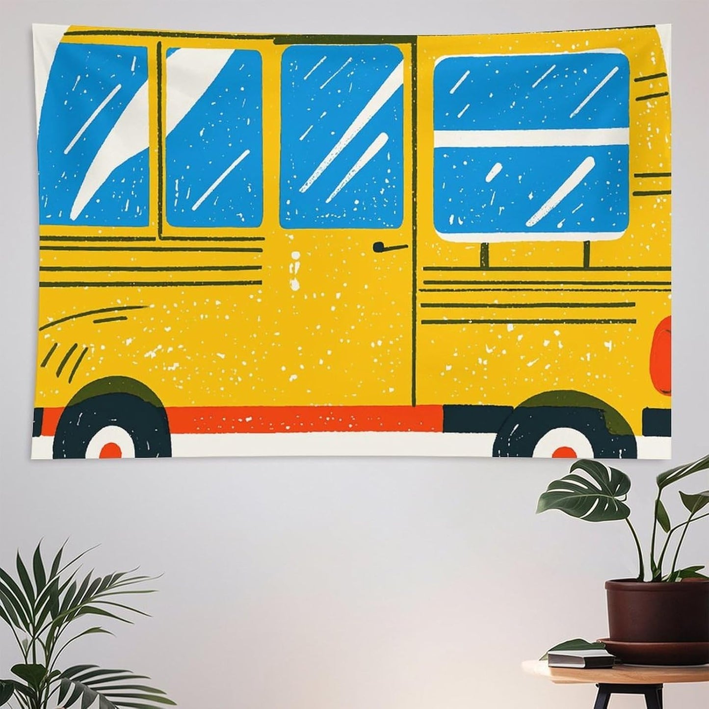HETVBNS Car Print Tapestry Wall Hanging - 60"x90" Aesthetic Tapestries Soft Polyester Wall Art Decor Large Tapestry for Bedroom Living Room Dorm Backdrop, Hanging Kit Included