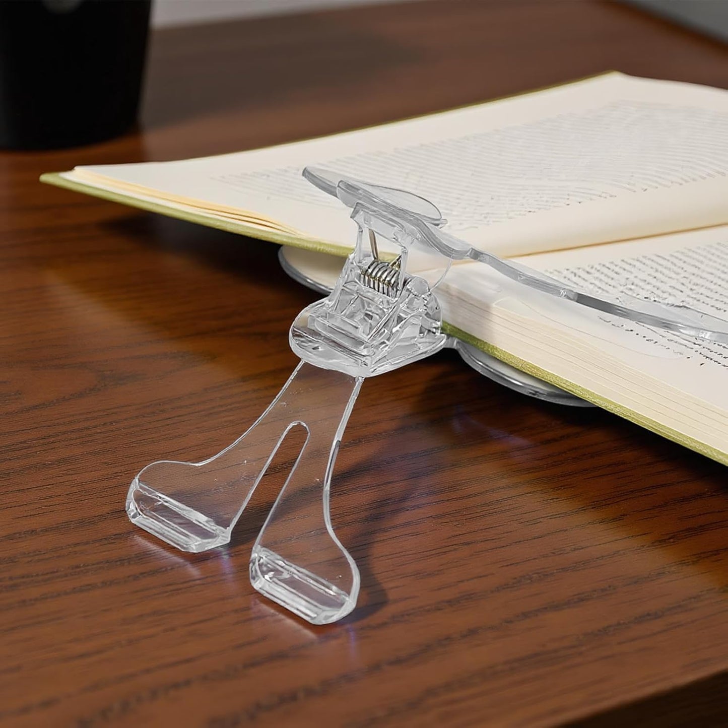 Portable Book Page Holder 12°, Page Opening Clips and Clamp Stand for Students, Teachers, Readers, Perfect for Study, Office, Kitchen, School, Home, Cookbooks, and Textbook Use