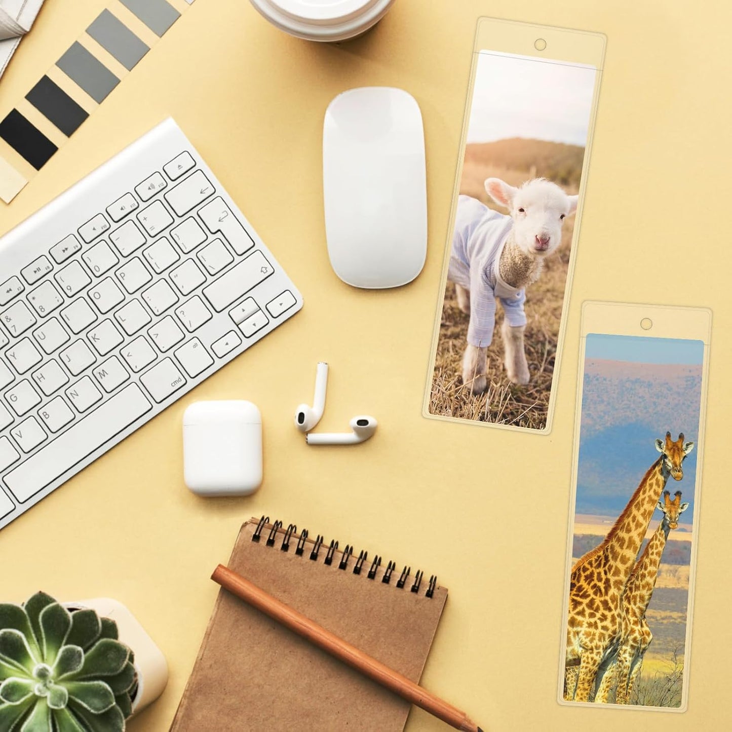 120 PCS Bookmark Sleeves Clear for 2 x 6 Inch Bookmarks, Plastic Bookmark Holder for DIY Book Mark Making and Protection