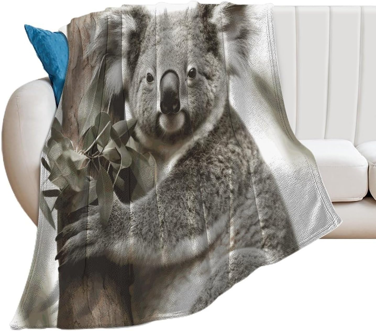 Koala Throw Blanket for Couch Super Soft Warm Lightweight Throw Blankets Cozy Flannel Bed Blanket Cute Decorative Blankets for All Seasons Home Decor Gift 30"*40"（76 * 100cm）