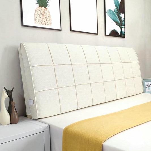 Green1,59x23x4In,Rectangle Headboard Upholstered Solid Color Reading Pillow,Large Bed Backrest Linen Soft Bag Headboard Support Cushion for Home Bedroom Sofa Bunk Bed