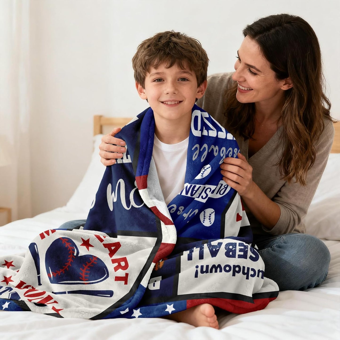 Baseball Gifts Blanket 60"x50", Baseball Gifts for Boys 8-12, Baseballs Gift Decor for Kids Men, Baseballs Coach Present, Cool Presents for Base-Ball Players Lovers Throw Blankets