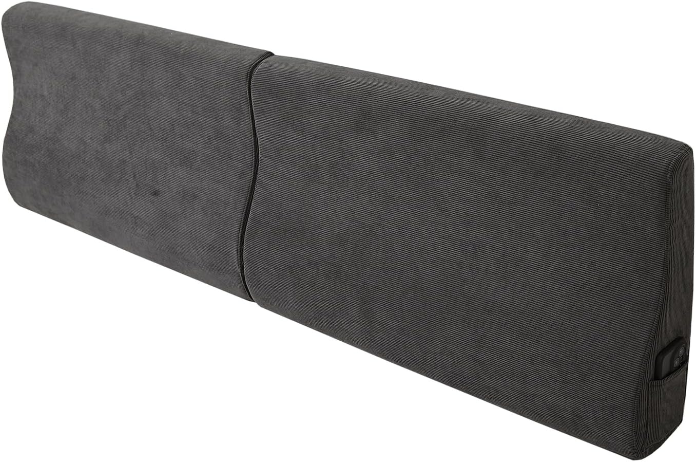 Queen Wedge headboard Pillow with Firm Foam Triangular Bed Wedge Pillow for Headboard Large Couch Back Support Pillow for Bed Sitting up Replacement, Gray