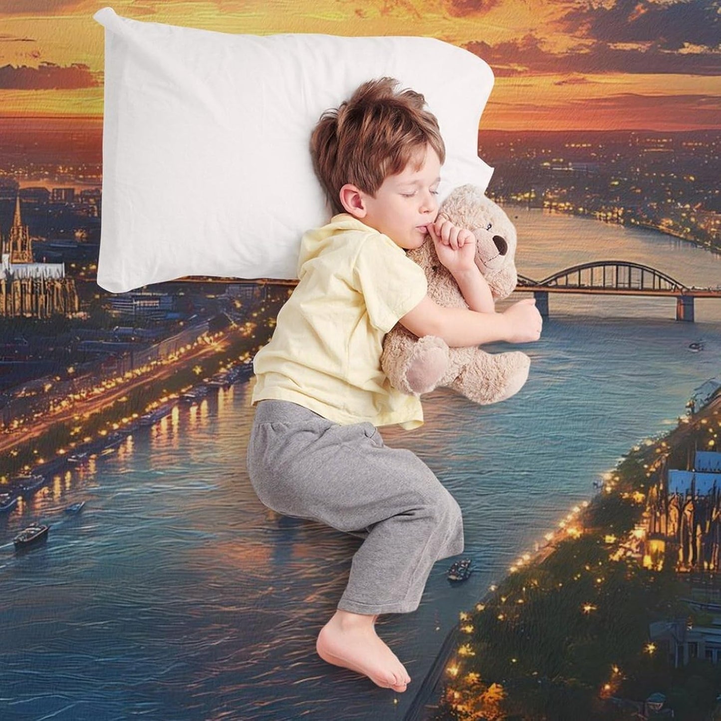 German Cologne City Throw Blanket for Couch Bed Plush Cozy Fuzzy Flannel Blanket for All Season 40"x50"
