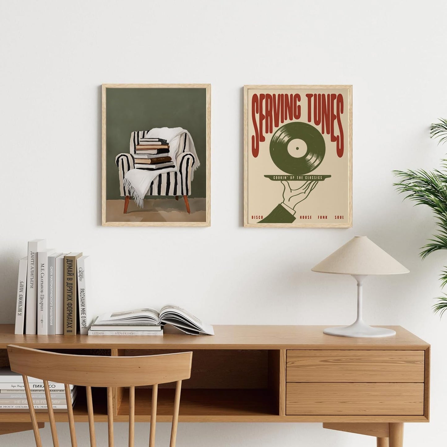 XJYISUO Framed Wall Art Cozy Books Canvas Art Modern Reading Pictures Wall Decor Farmhouse Paintings Neutral Artwork For Living Room Bedroom Study