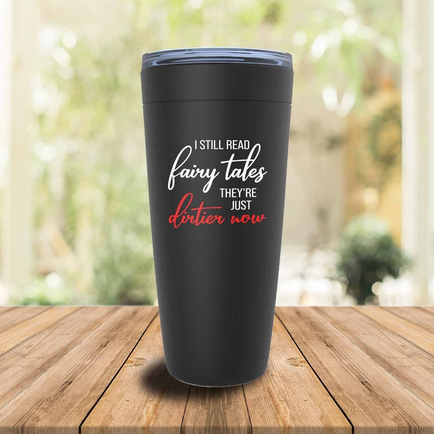 Book lovers Black Edition Viking Tumbler 20oz - Tales Just Dirtier - Author Writer Book Library Editor Introverts Lovers Cat Chill Relax Bookworm Reading