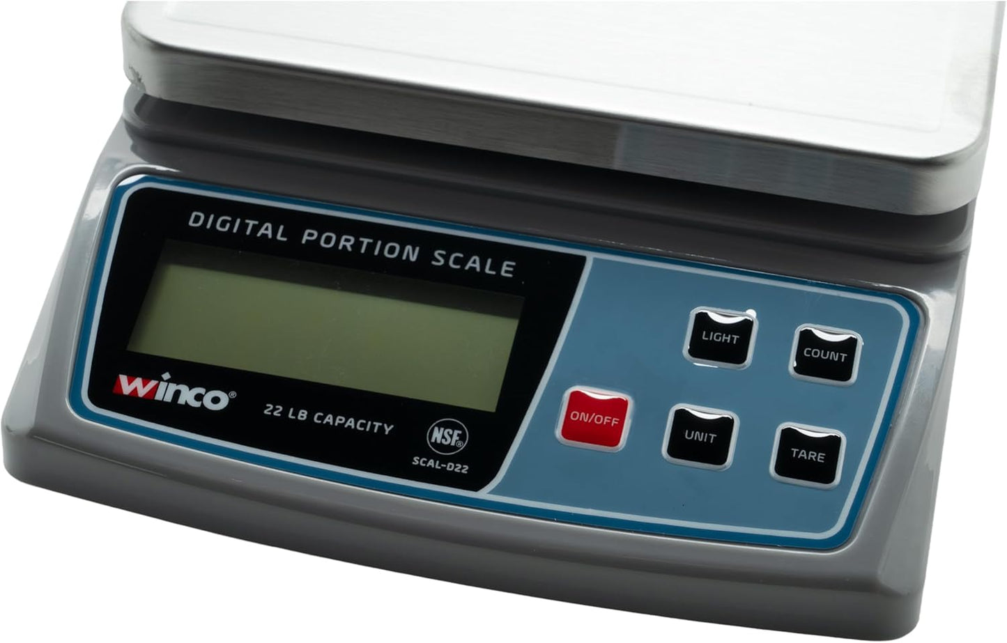 Winco SCAL-D22 Digital 22 Pound Portion Control Scale