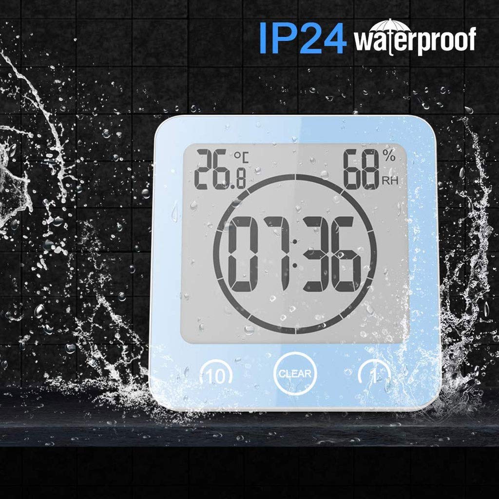Room Thermometer - Mute Waterproof Bathroom Electronic(D)