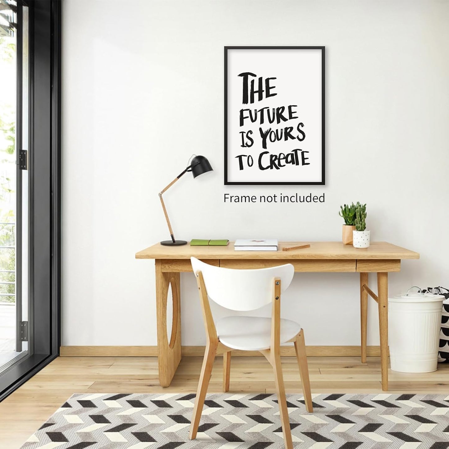 Aimery Black And White Quote Posters Positive Inspirational Wall Art The Future Is Yours To Create Prints Funky Minimalist Preppy Wall Decor for Bedroom Dorm 12X16 inch Unframed