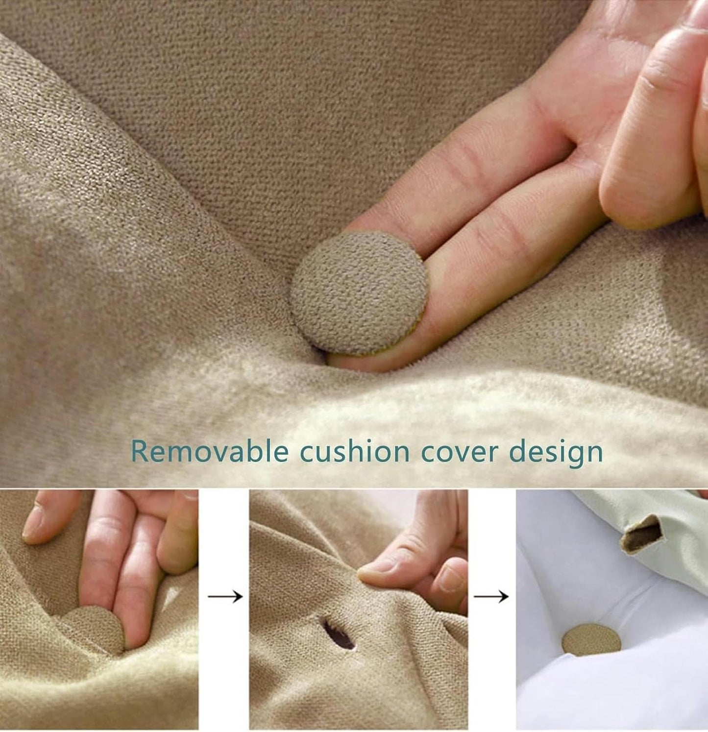 Large Wedge Pillows Twin Headboard Triangular Rest Reading Pillow, Lumbar Support Cushion Waist Backrest, Sofa Daybed Positioning Bolster, Removable Cover