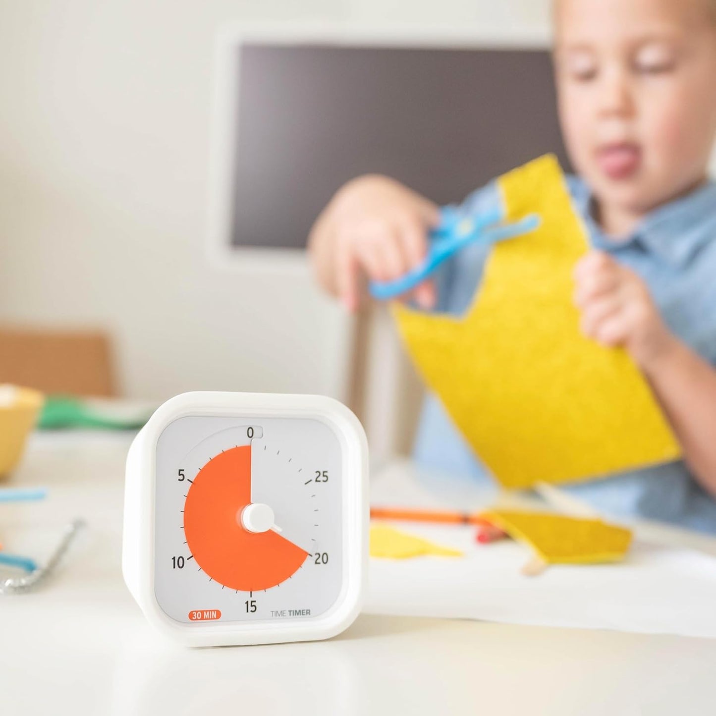TIME Timer 30 Minute MOD Education Edition ⁠— Visual Timer with Desktop Software for Kids Classroom Learning, Session Timer, Study Tool and Office Meetings with Silent Operation (30min)