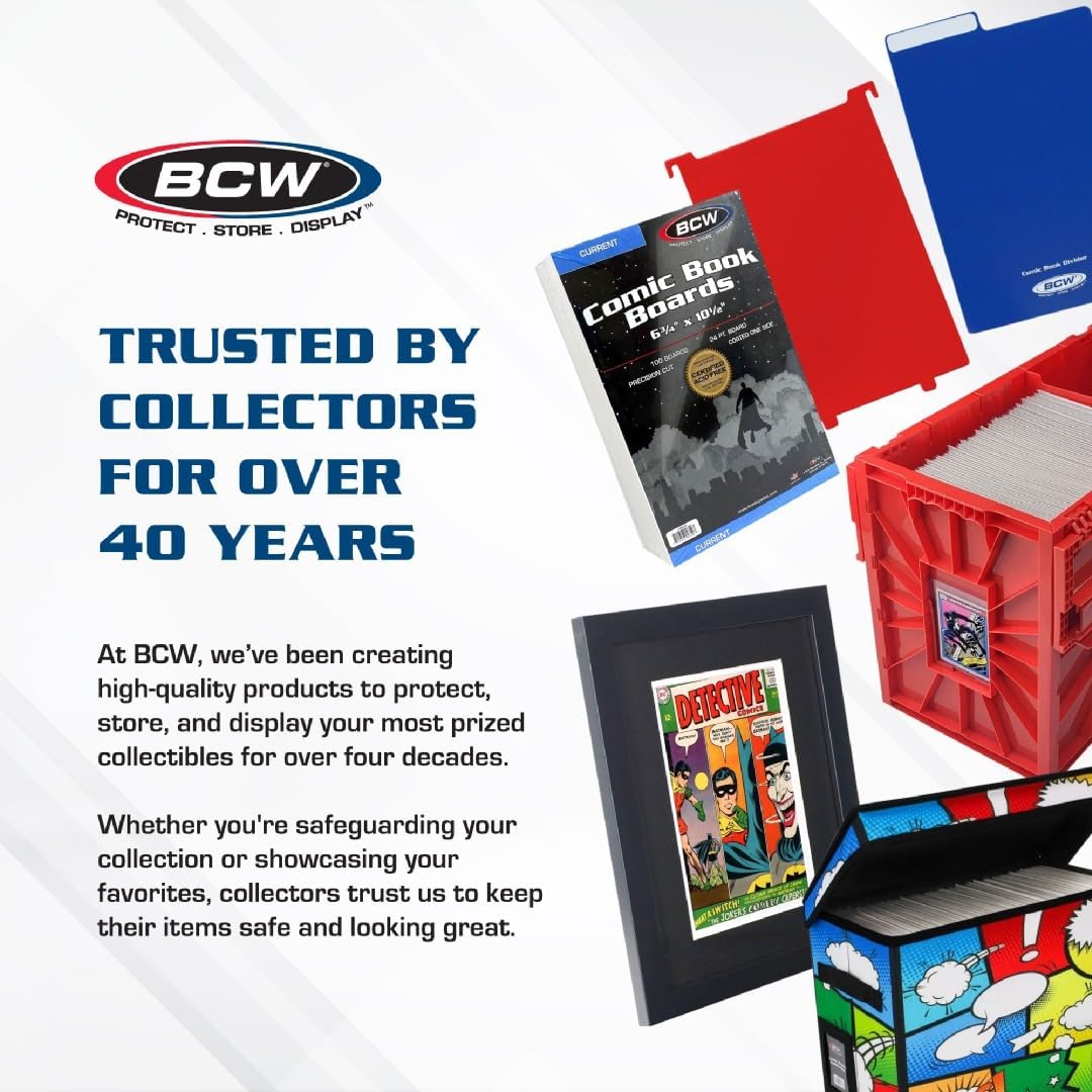 BCW Book Storage Bags – 100 Pack | 10" x 13" + 2" Fold-Over Flap | Archival-Safe Polypropylene Sleeves for RPG Books, Manuals & Magazines | Crystal Clear Book Protector Bags