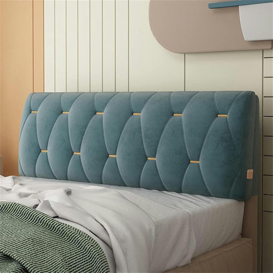FLTRGO Large Headboard Bolster Cushion Backrest Bed Rest Pillow Neck & Lumbar Support for Dorm Room Daybed Full Size Removable Washable Cover