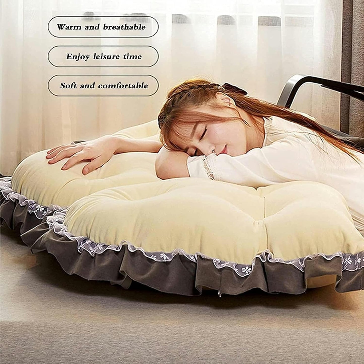 Bed Back Cushion Pillow, Wedge Body Positioners Pillow Bedroom Double-Sided Pillow Modern Soft Pack Headboard Backrest Cushion Bed Rest Pillows(Beige,150x80x15cm)