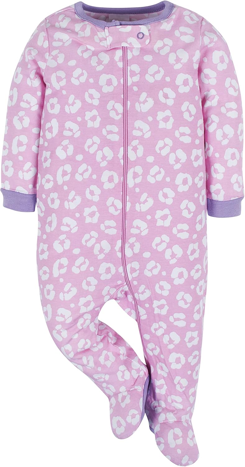 Onesies Brand Baby Girls' 4-pack Sleep 'N Play Footies Multi Pack