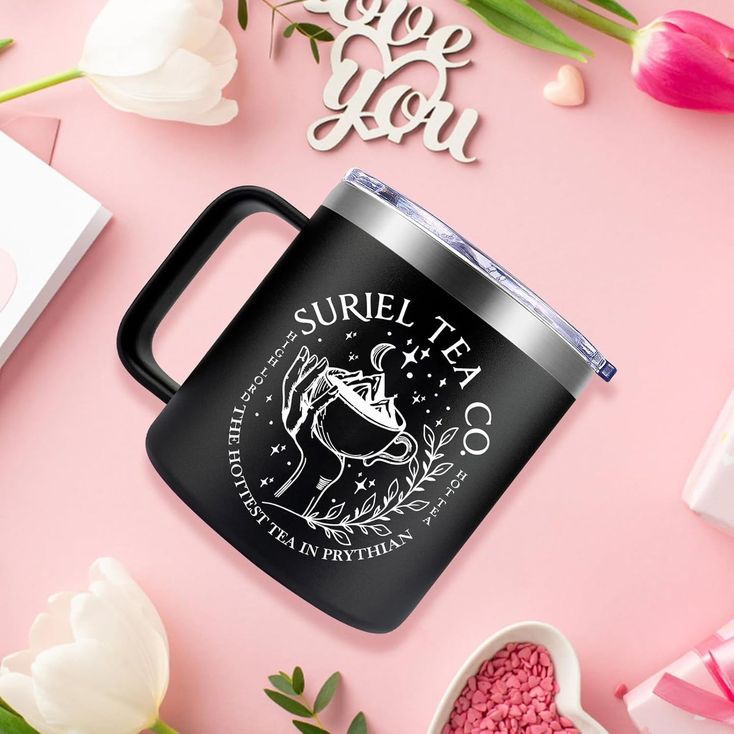 Fufendio Book Lovers Gifts for Women - Acotar Gifts for Men - Reader Gift for Bookworm Librarian - Bookish Gift Coffee Mug 14 oz