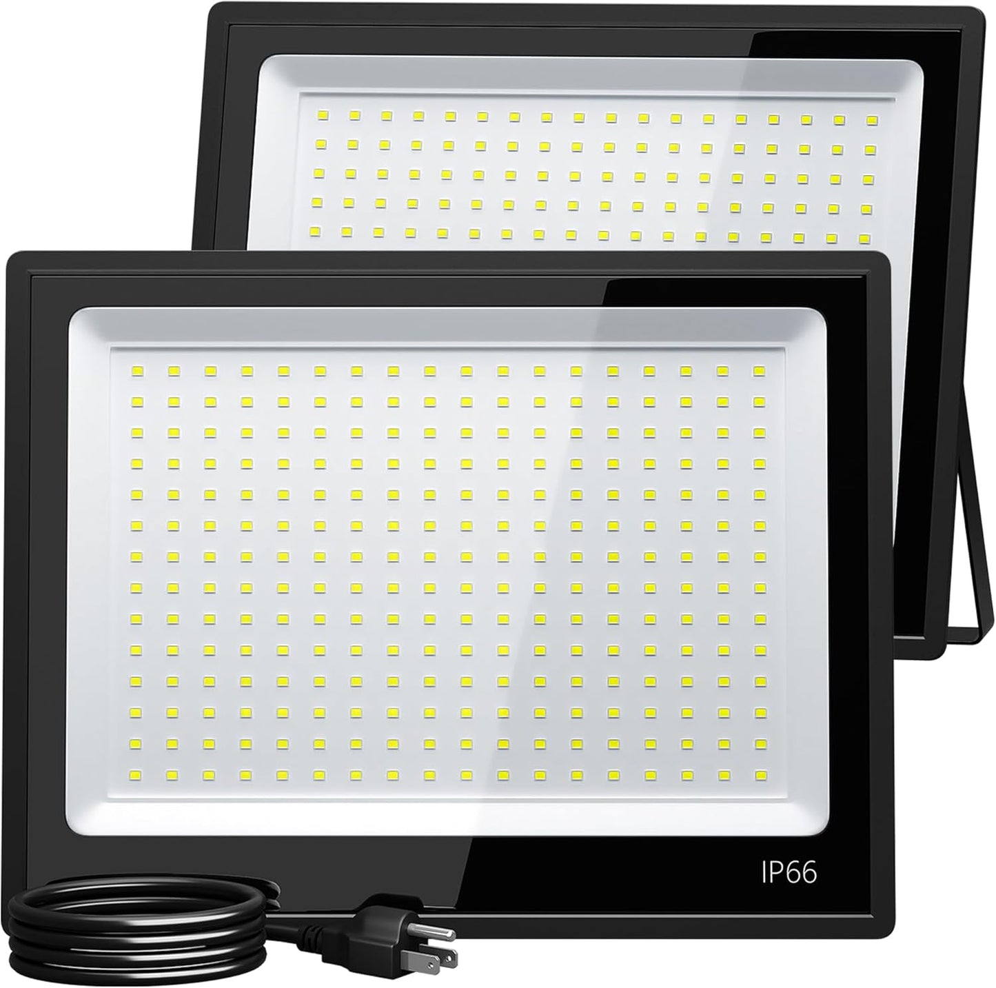 XXBSAZ LED Flood Light Outdoor, High Power Commercial Work Light, IP66 Waterproof Daylight Super Bright Security Stadium Lights for Parking Lots, Warehouses, Yard (2, 200, Watts)