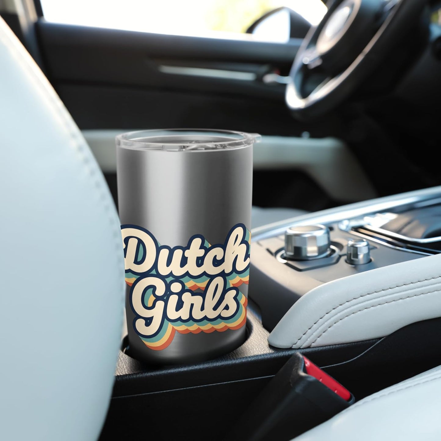 Dutch Girls Retro Script Netherlands Pride Vintage Style Stainless Steel Insulated Tumbler
