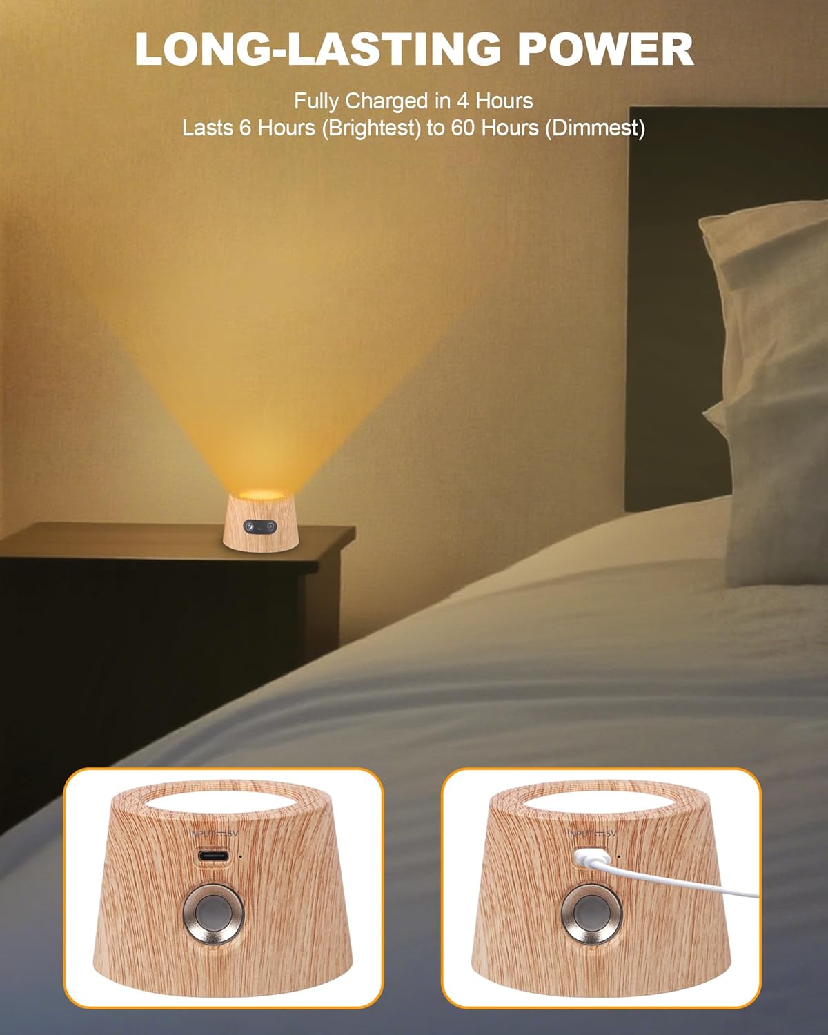Aoife 2Pack 670nm Red Light Therapy Lamp for Sleep, LED Wall Sconce Lights Lamp with 360°Rotation Lighting Touch and Remote Control, Amber Night Light with 3 Brightness for Bedroom Reading Bedside