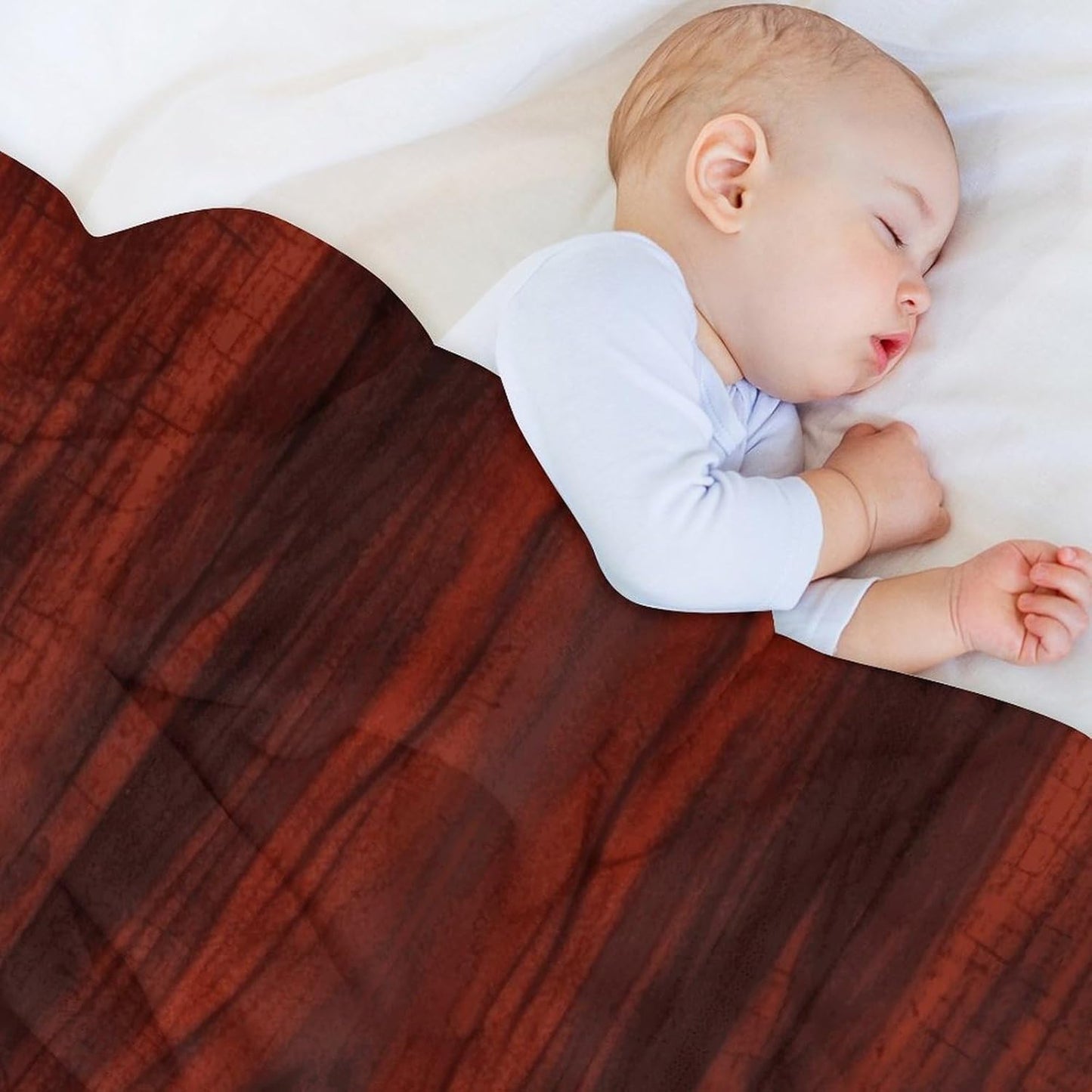 Red Wood Blanket Super Soft Lightweight Throw Blanket Cute Cozy Warm Bed Blanket Decorative Fuzzy Blanket All-Season Home Decor Gift for Sofa Couch Living Room 40"*50" （100 * 130cm）