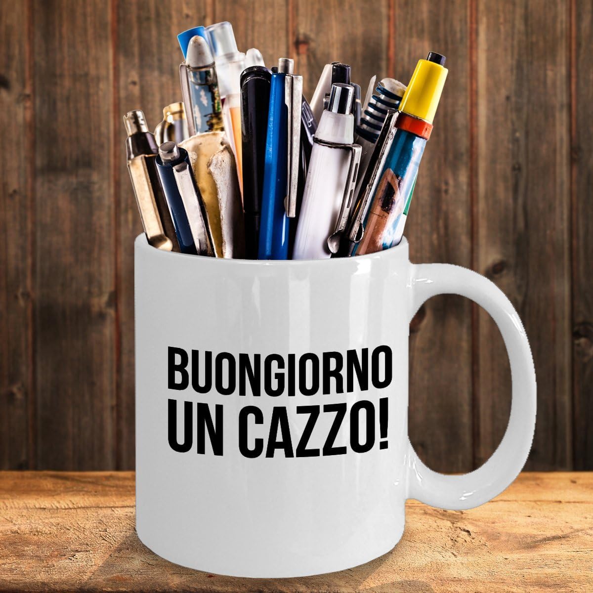 Mug Buongiorno Buongiorno un Cazzo! - Funny 11 oz Coffee Gift
