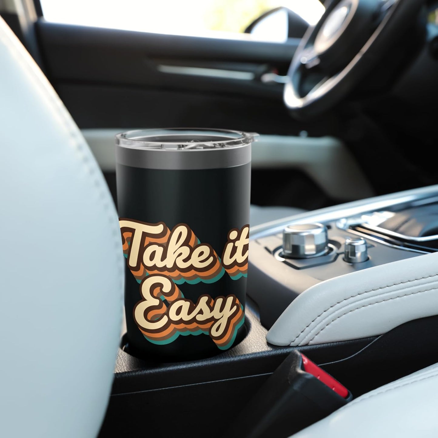 Take IT Easy Retro 1970S Nostalgia Relaxed Vibes Stainless Steel Insulated Tumbler