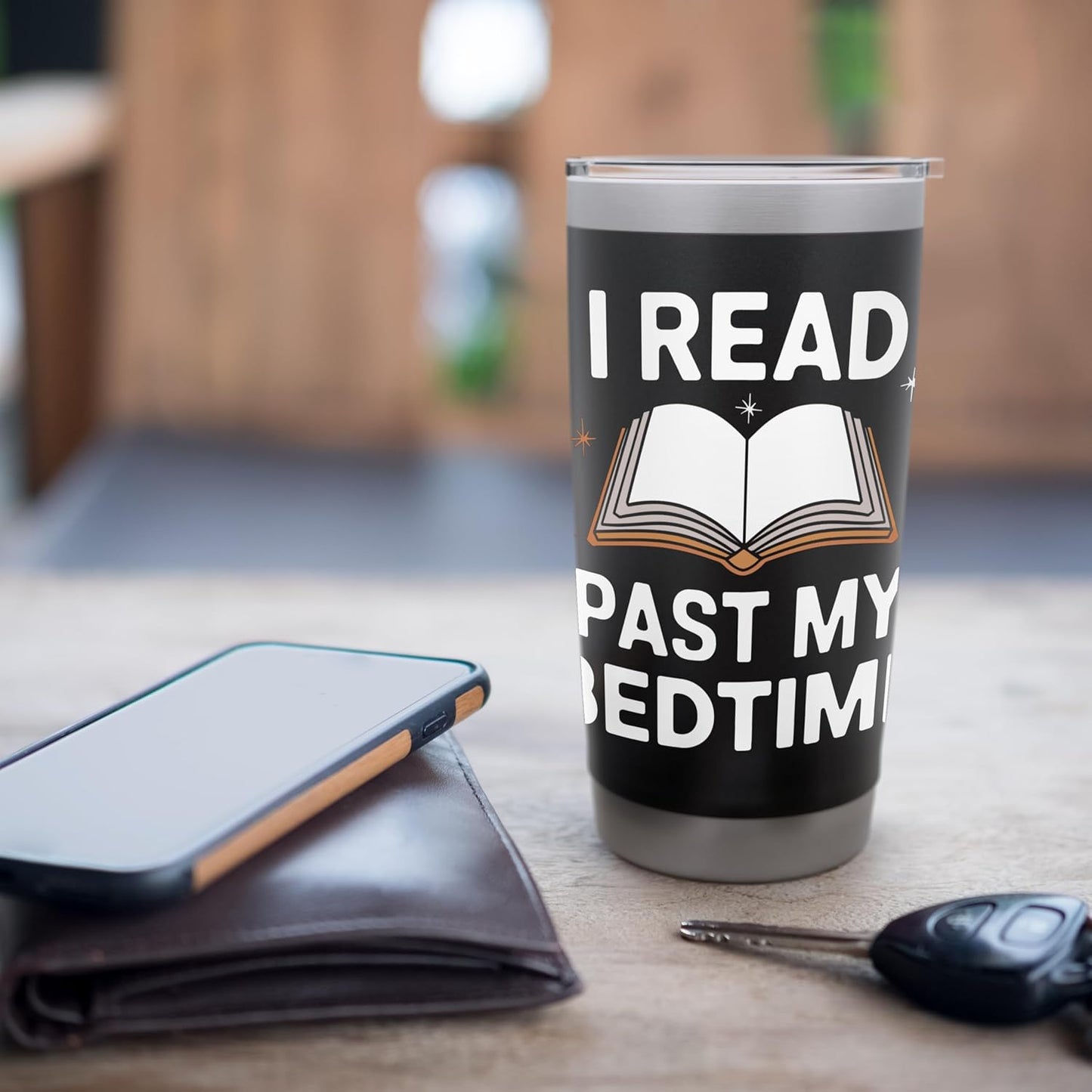 Reading I Read Past My Bedtime Stainless Steel Insulated Tumbler