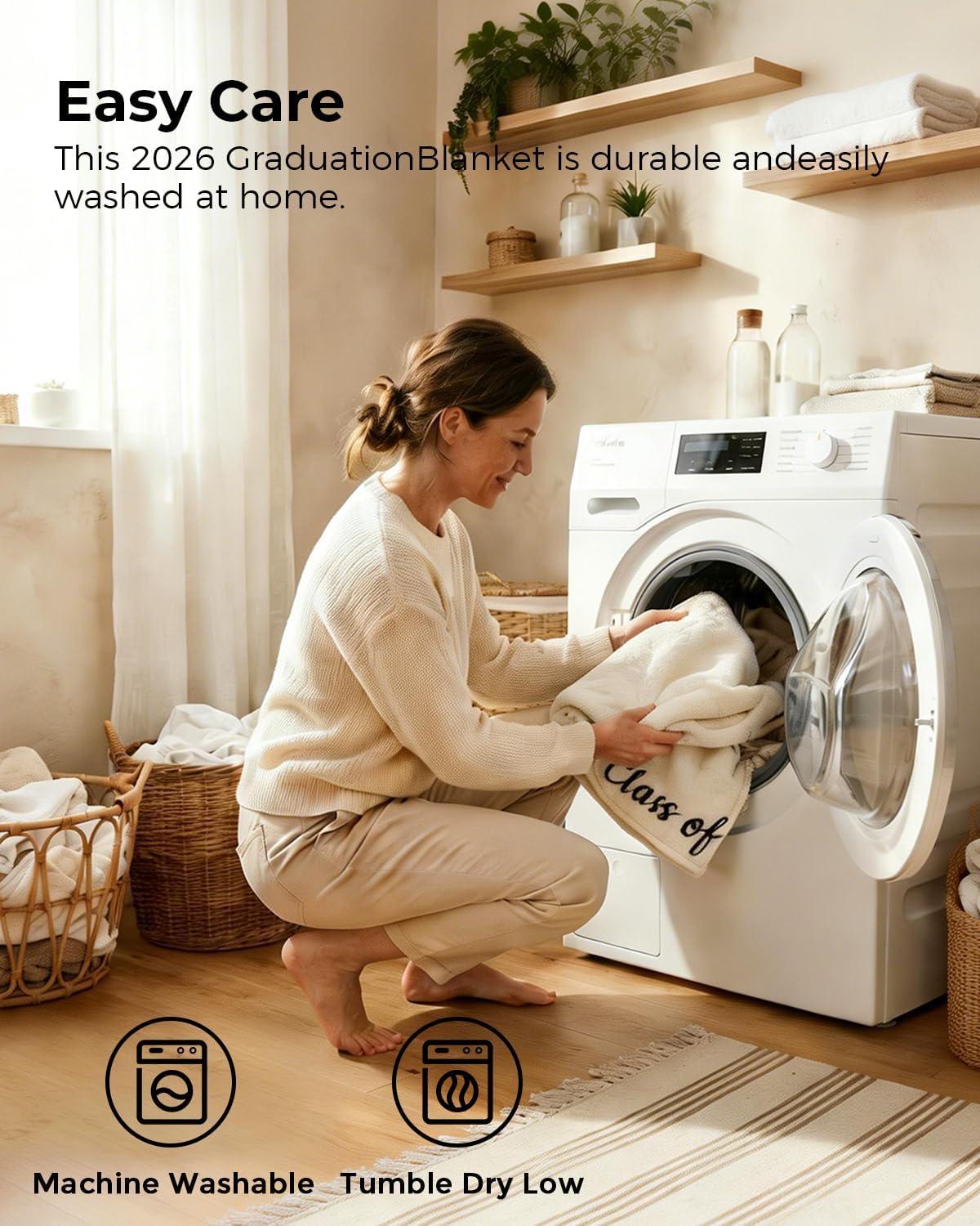 2026 Graduation Stuff & Senior Night Party Supplies - Class of 2026 Flannel Throw Blanket 50"x60" | Bulk Gifts for Seniors, Soft Commemorative Graduation Decor