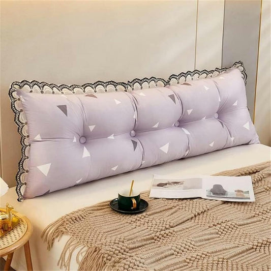Large Reading Wedge Pillow, Removable Washable Full Queen Daybed Bunk Bed Bolster Cushion Bed Rest Headboard Cushion Bed Rest Pillows(Red,180cm)