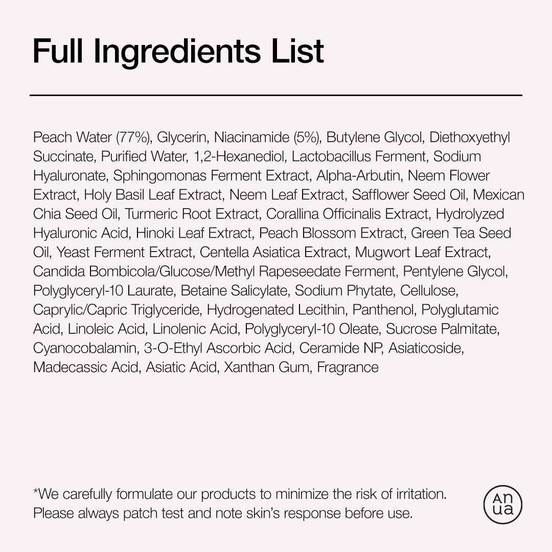 Anua Peach 70 Niacinamide Serum, Daily Glow Serum For Face, Skin Tone & Dullness Care with Vitamin B12, Lightweight, Hydrating For Glass Skin Effect, Korean Skin Care, 1.01 fl.oz